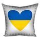 Декоративна подушка з габардину з принтом &laquo;З Україною в серці&raquo;, 40&times;40 см 4P_22U008 фото 2