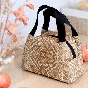 Термосумка Lunch Bag &laquo;Український орнамент&raquo; &mdash; етнічний орнамент на блискавці, 24&times;12&times;17 см LUN_24S009 фото