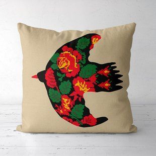 Декоративная подушка из ткани Soft с цветочным принтом, 45&times;45 см 45PST_23J003 фото