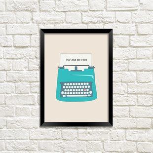 Постер у рамці A3 з написом &laquo;You are my type&raquo;, 30&times;42 см MT3_19L024 фото