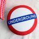 Кругла декоративна подушка з принтом &laquo;Underground&raquo; PP_ERA006 фото 1