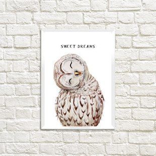 Постер у рамці A4 з написом &laquo;Sweet dreams&raquo;, 21&times;30 см WMT4_19NG016_WH фото