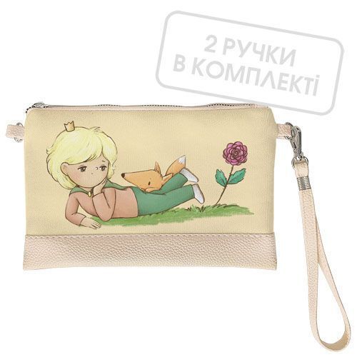 &laquo;Маленький принц&raquo; &mdash; жіночий клатч через плече для щоденного використання на блискавці, 25&times;15 см KL_24J033_SBR фото