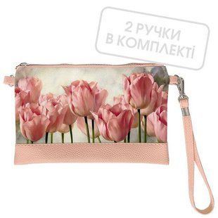 Квітковий мотив &laquo;Тюльпани&raquo; &mdash; жіночий клатч через плече на блискавці, 25&times;15 см KL_GL_RZ022_PUD фото