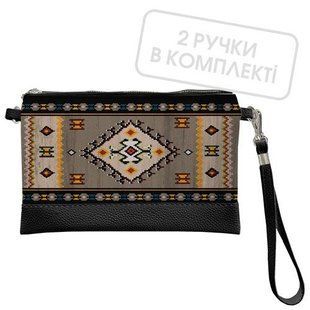 Авторське оформлення &laquo;Ліжник. Стилізація&raquo; &mdash; жіночий клатч через плече на блискавці, 25&times;15 см KL_24J002_BL фото