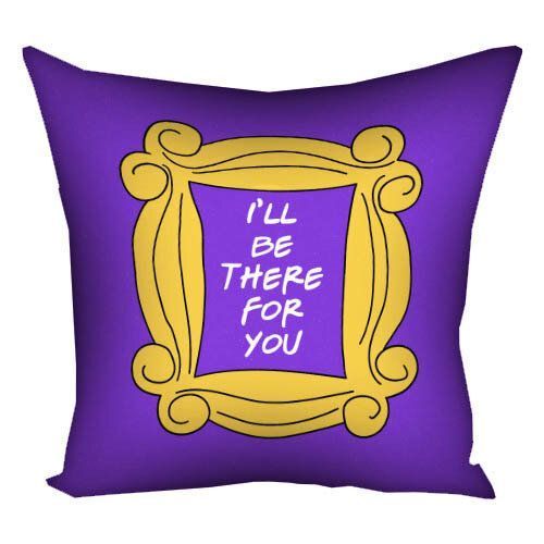 Декоративна наволочка з габардину з принтом &laquo;I`ll be there for you&raquo;, 40&times;40 см 4N_21L027 фото