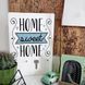 Настінна ключниця з принтом &laquo;Ключниця настінна вертикальна Home sweet home&raquo;, 25&times;36 см KEDB_20F003 фото 1