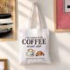 Текстильна еко-сумка Market (шопер) з гастрономічним сюжетом &laquo;Coffee social club&raquo;, 38&times;40 см KOTC_26L025 фото 3