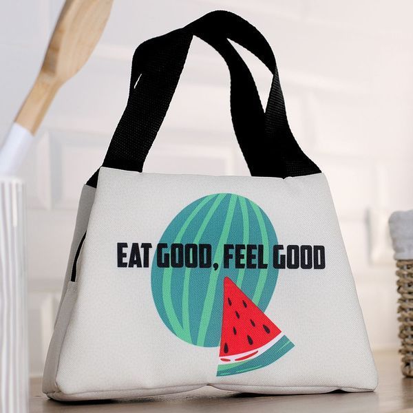 Термосумка Lunch Bag з оформленням &laquo;Eat good, feel good&raquo; на блискавці, 24&times;12&times;17 см LUN_24S025 фото