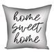 Декоративна подушка з габардину з принтом &laquo;Home sweet home&raquo;, 40&times;40 см 4P_CASA055 фото 2