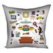 Декоративна подушка з габардину з принтом &laquo;Central perk Friends&raquo;, 40&times;40 см 4P_CASA045 фото 2