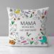 Декоративна подушка з габардину з родинним написом &laquo;Мама може все, що завгодно&raquo;, 50&times;50 см 5P_19F019_UKR фото 3