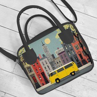 Жіноча сумка Kitto &laquo;Манхеттен&raquo; &mdash; авторське оформлення на блискавці, 25&times;20 см SKI_26J032_SE фото
