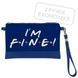 Жартівливий акцент &laquo;I'm fine!&raquo; &mdash; жіночий клатч через плече на блискавці, 25&times;15 см KL_24J028_SI фото 3