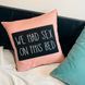 Декоративна наволочка з габардину з принтом &laquo;We had sex on this bed&raquo;, 40&times;40 см 4N_19L008 фото 1