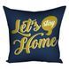 Декоративна подушка з габардину з принтом &laquo;Let's stay home&raquo;, 30&times;30 см 3P_21NG011 фото 3
