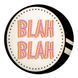 Кругла декоративна подушка з принтом &laquo;Blah Blah&raquo; PP_JOY004 фото 3