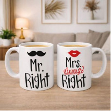 Парні чашки Mr. right, Mrs. always right