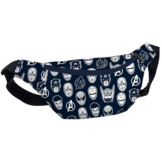 Сумка бананка BUMBAG Супергерої на синьому фоні