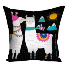 Подушка з принтом 40х40 см З тобою хоч на край світу