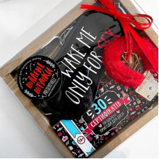 Комплект Шалені пригоди (червоні наручники)