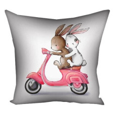 Подушка з принтом 40х40 см З тобою хоч на край світу!