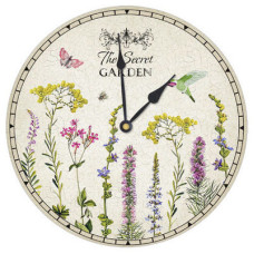 Годинник настінний круглий, 36 см Польові квіти