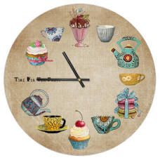 Годинник настінний круглий, 36 см Кухня