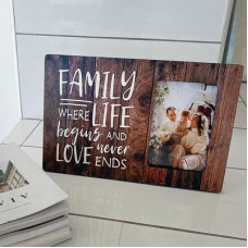 Рамка для фото Family where life begins and love never ends