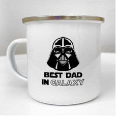 Чашка металева Camper Best dad in Galaxy