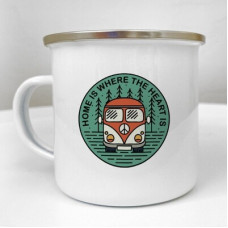 Чашка металева Camper Home is where the heart is
