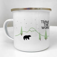 Чашка металева Camper Travel the world
