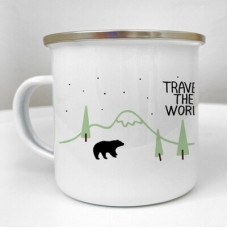 Чашка металева Camper Travel the world
