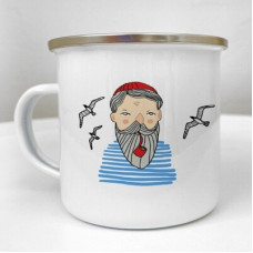 Чашка металева Camper  Brave, free and wild like the sea