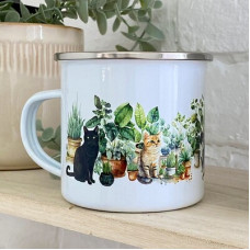Чашка металева Camper Кішки і вазони