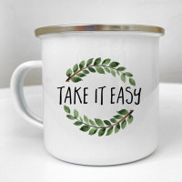 Чашка металева Camper Take it easy