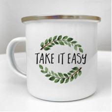 Чашка металева Camper Take it easy
