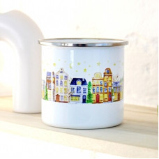 Чашка металева Camper Будиночки