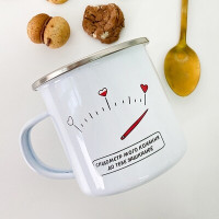 Чашка металева Camper Спідометр мого кохання до тебе зашкалює