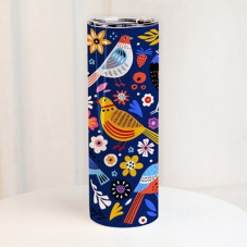 Термочашка з принтом Казкові птахи