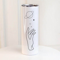 Термочашка з принтом Дотик до космосу