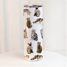 Термочашка з принтом Котики