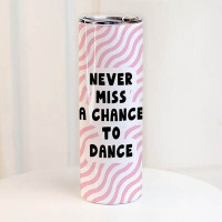 Термочашка з принтом Never miss a chance to dance