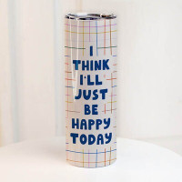 Термочашка з принтом I think I'll just be happy today