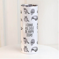 Термочашка з принтом I think I'll just be happy today
