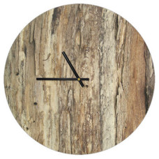 Годинник настінний круглий, 36 см Кора дерева