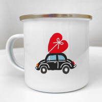 Чашка металева Camper Авто з серцем