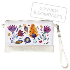 Клатч через плече Намальовані квіти